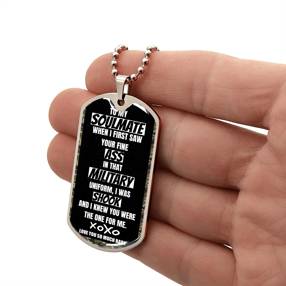 To my Military Soulmate, Dog Tags