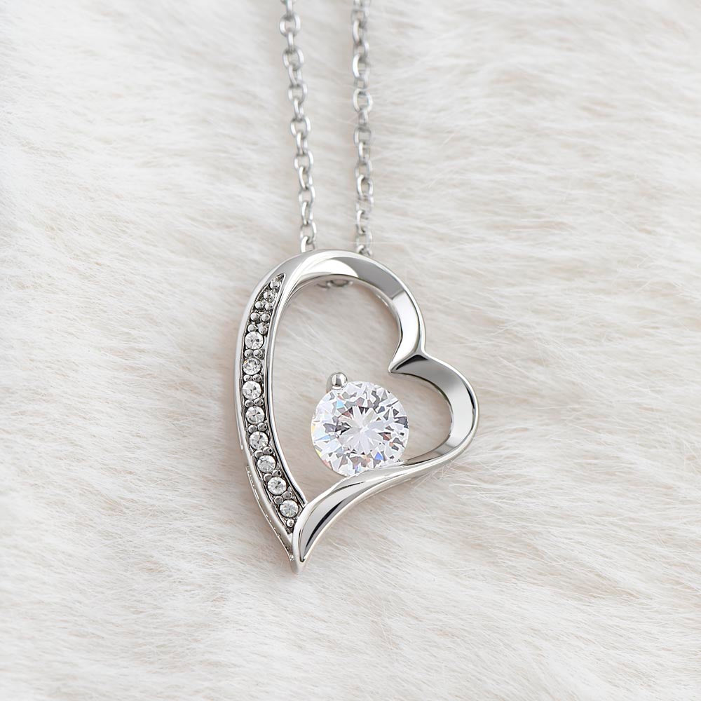 To My Soulmate Love Heart Diamond Necklace