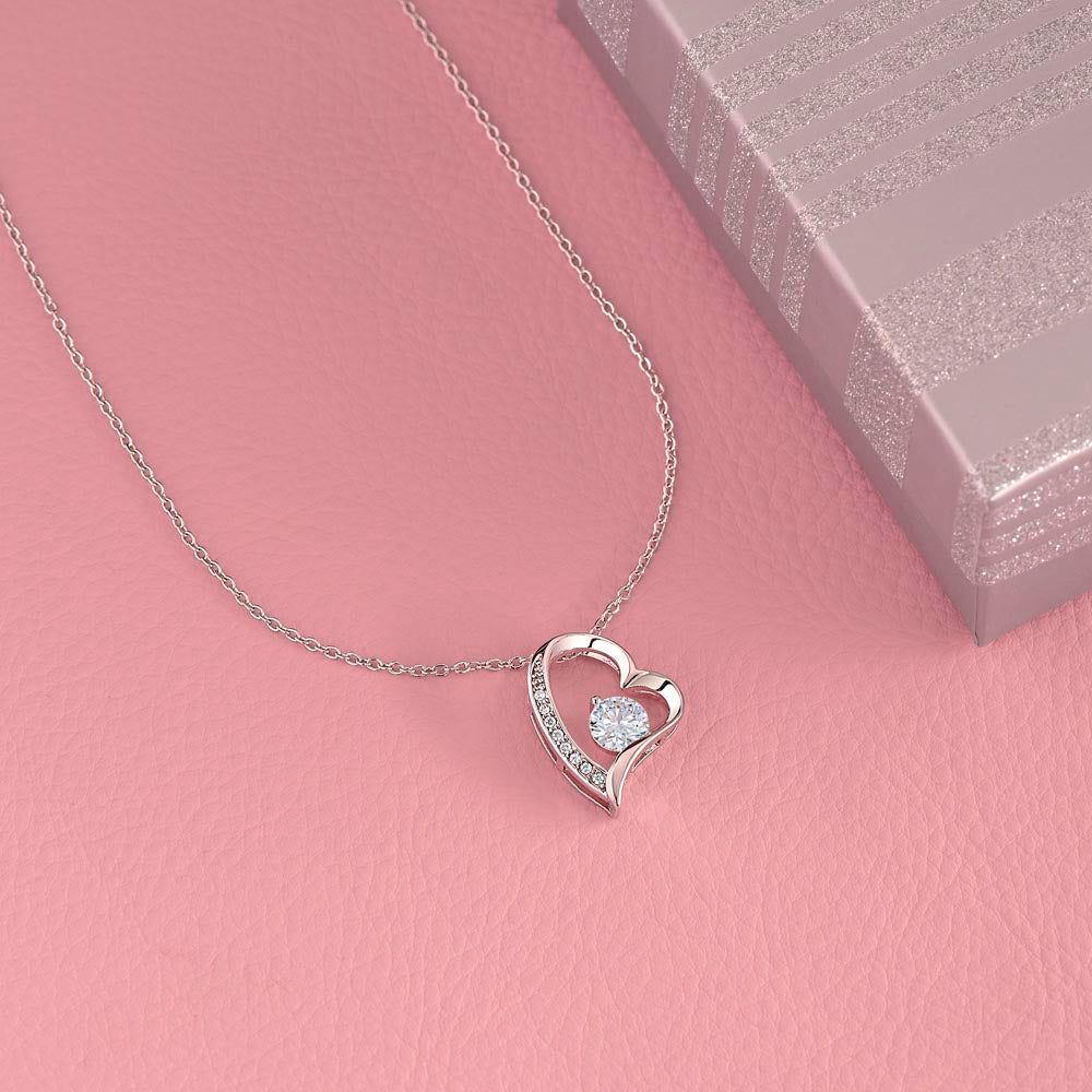 To My Soulmate Love Heart Diamond Necklace